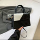 PU leather two tone bag