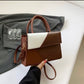 PU leather two tone bag