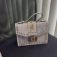 Golden fashion lock Handbag
