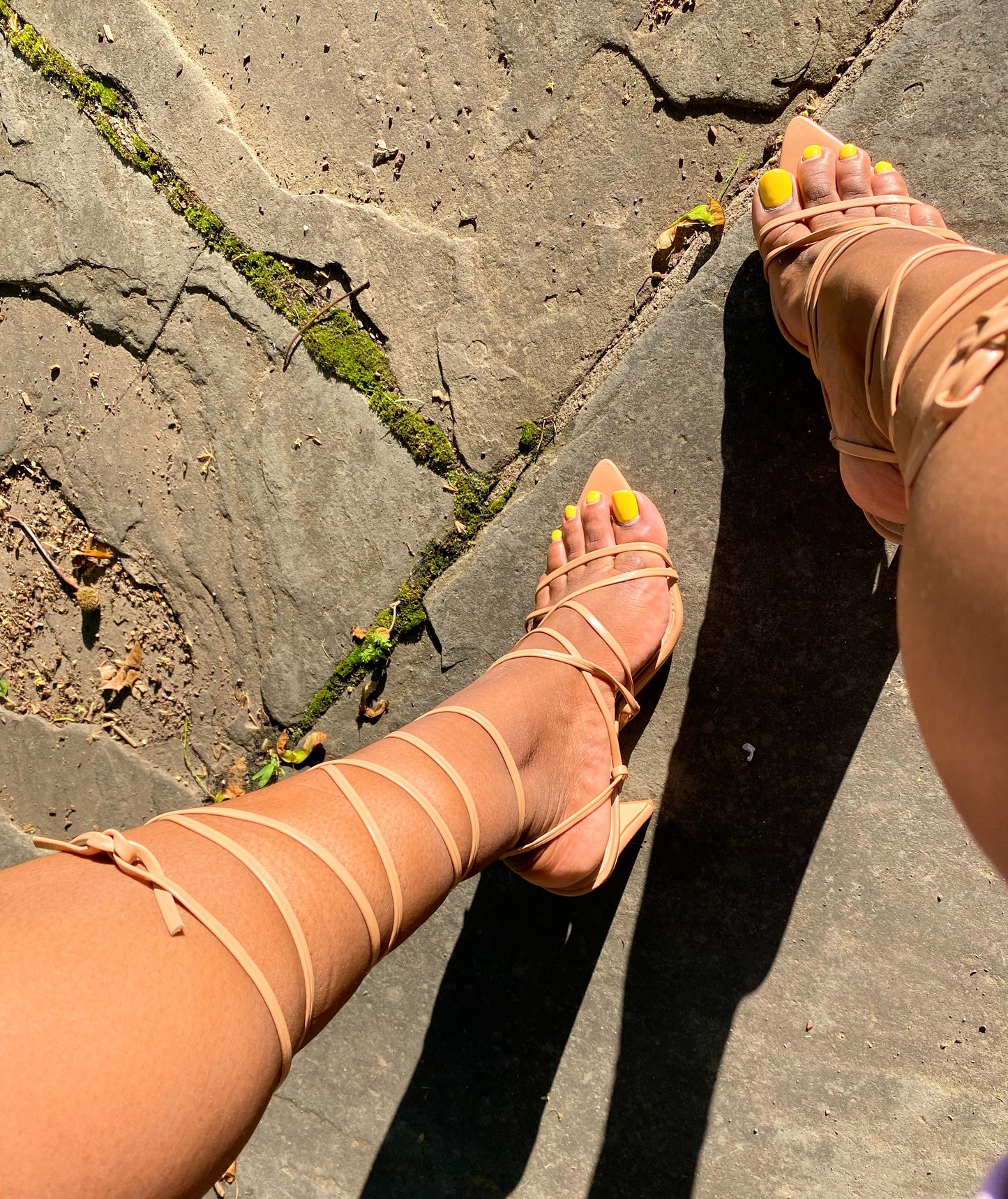 Nude stripped Heels