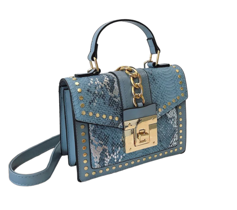 Golden fashion lock Handbag